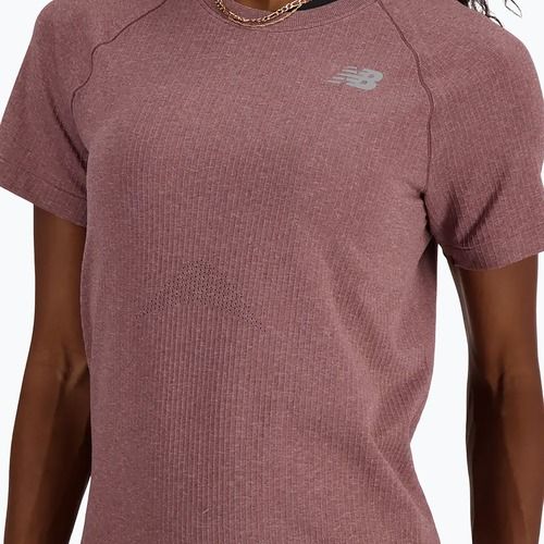 Dámske tričko New Balance Seamless licorice heather
