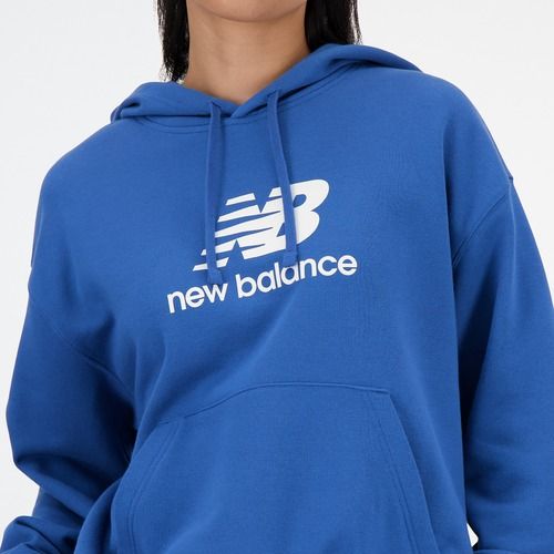 Dámska mikina New Balance French Terry Stacked Logo Hoodie blueagat