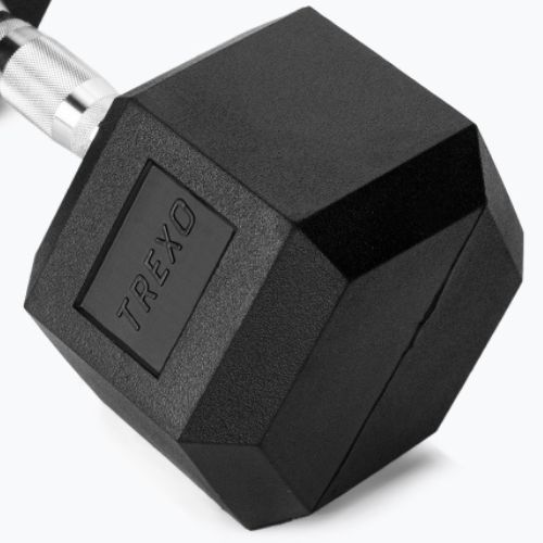 Pogumovaná činka XTREXO Hex 22,5 kg