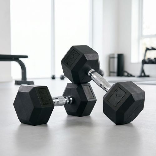 Pogumovaná činka XTREXO Hex 22,5 kg