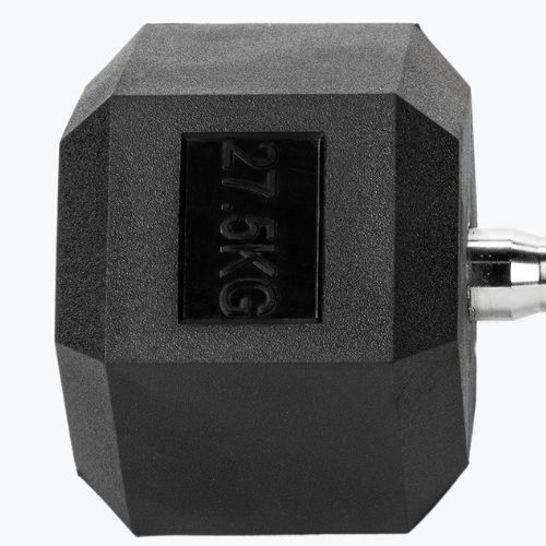 Pogumovaná činka XTREXO Hex 27,5 kg