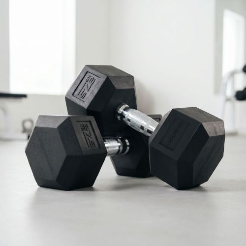 Pogumovaná činka XTREXO Hex 27,5 kg