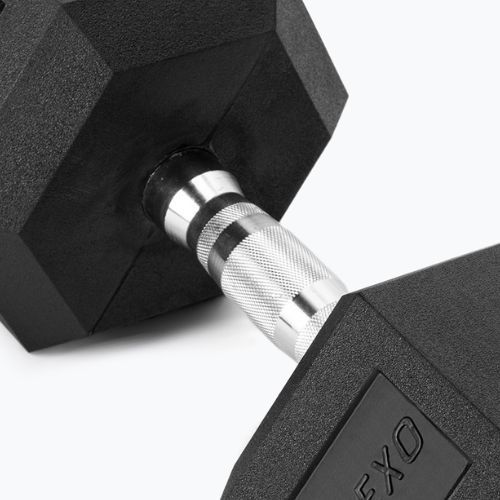 Pogumovaná činka XTREXO Hex 27,5 kg