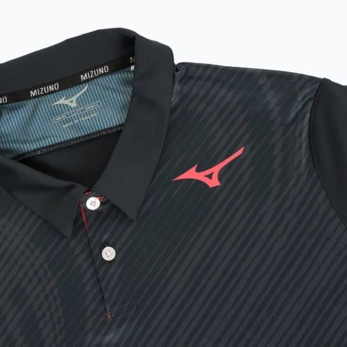 Pánske tenisové polo tričko Mizuno Charge Shadow Polo black