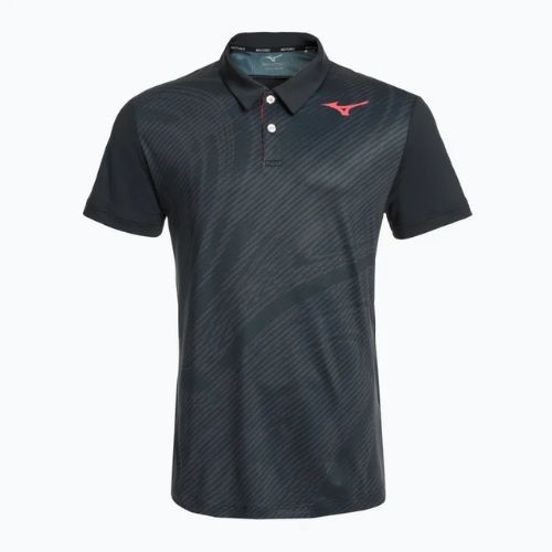 Pánske tenisové polo tričko Mizuno Charge Shadow Polo black