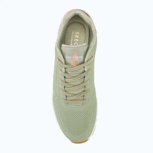 Dámske topánky SKECHERS Uno Shimmer Away sage/rose gold/mesh