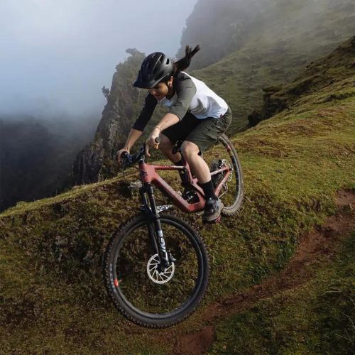 Dámska MTB cyklistická obuv adidas FIVE TEN Trailcross Clip In core black/grey three/red