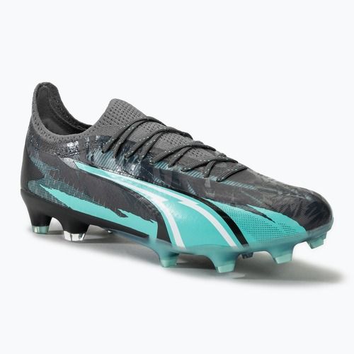 Futbalová obuv PUMA Ultra Ultimate Rush FG/AG strong gray/puma white/elektro aqua