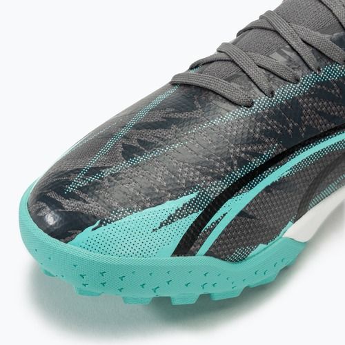 Futbalová obuv PUMA Ultra Match Rush TT strong gray/puma white/elektro aqua