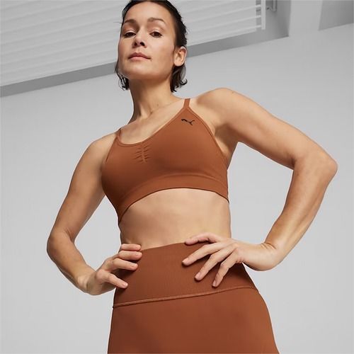 Podprsenka  fitness PUMA Move Shapeluxe Seamless teak