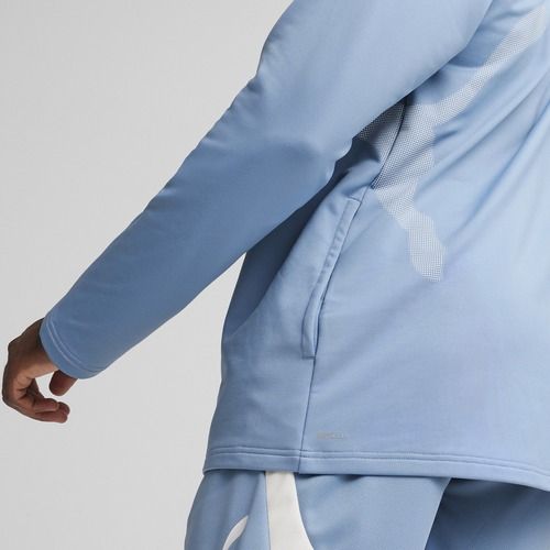 Pánska tréningová mikina PUMA Train All Day Big Cat Hoodie zen blue