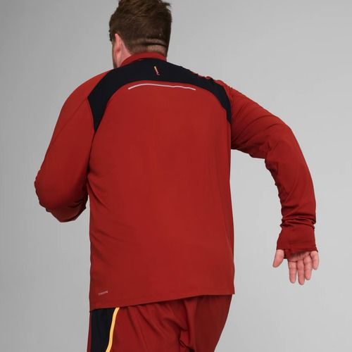 Pánska bežecká mikina PUMA Run Cloudspun 1/4 Zip mars red