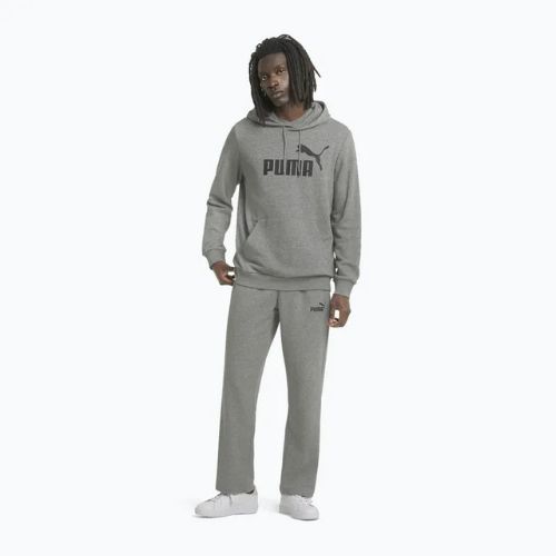 Pánska mikina PUMA Essentials Big Logo Hoodie TR medium gray heather
