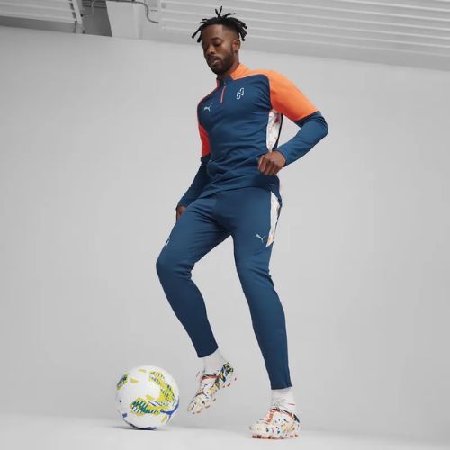 Pánska futbalová mikina PUMA Neymar Jr Creativity 1/4 Zip Top ocean tropic/hot heat