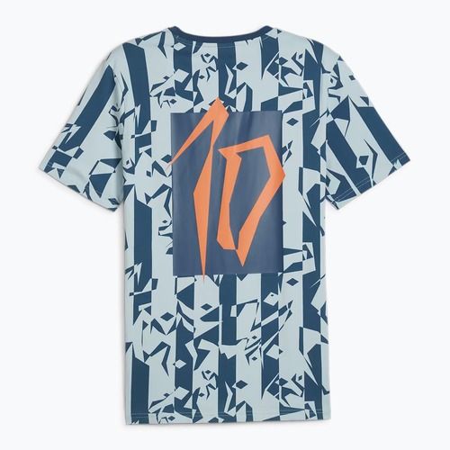 Pánske futbalové tričko PUMA Neymar Jr Creativity Logo Tee ocean tropic/turquoise surf