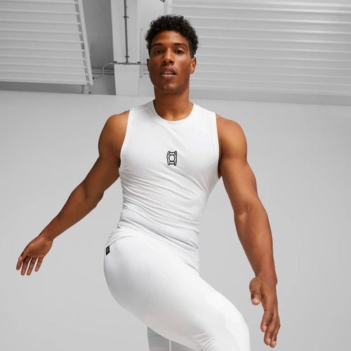 Pánske basketbalové tielko PUMA Hoops Team Slvs Baselayer puma white
