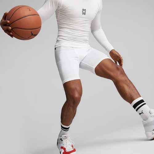 Pánske basketbalové šortky PUMA Hoops Team Baselayer puma white