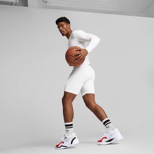 Pánske basketbalové šortky PUMA Hoops Team Baselayer puma white