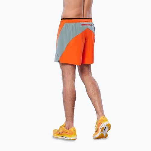 Pánske bežecké šortky Mizuno Alpha 5.5 nasturtium/lead