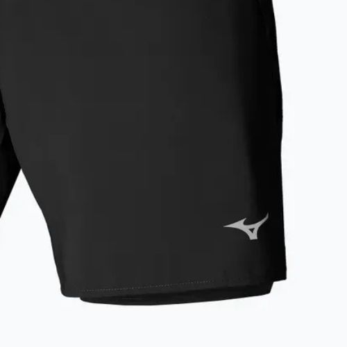 Pánske bežecké šortky Mizuno Core 7.5 2in1 black