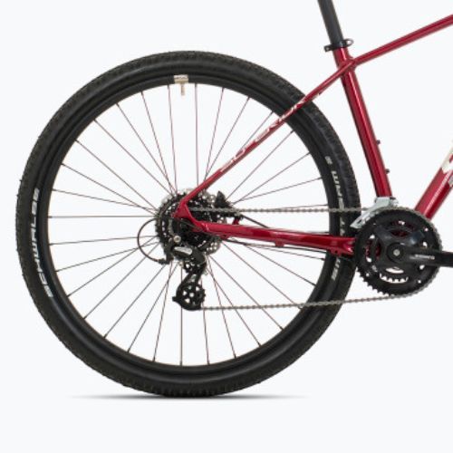 Horský bicykel Superior XC 819 lesklý tmavočervený/strieborný