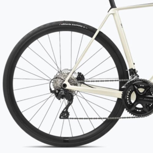 Cestný bicykel Orbea Orca M30 2024 slonovinová biela/burundiová/vulkanová