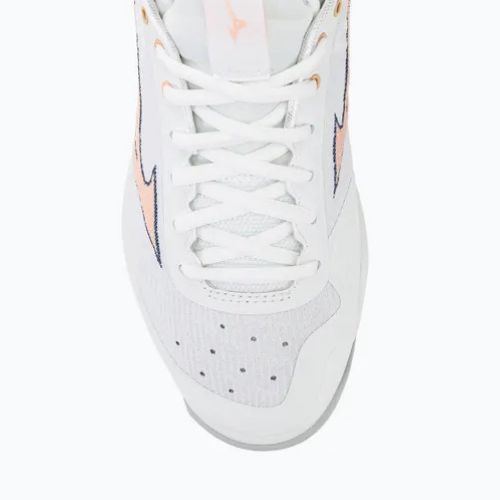 Dámska volejbalová obuv Mizuno Wave Luminous 2 white/navy peony/peach parfait