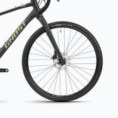 Gravelový bicykel GHOST Asket Essential black/light kaki matt gravel bike