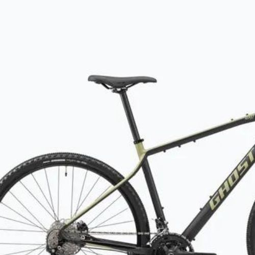 Gravelový bicykel GHOST Asket Essential black/light kaki matt gravel bike