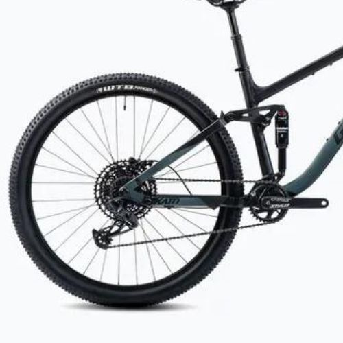 Horský bicykel GHOST Kato FS Essential 29  čierna/metalická zelená bay matná