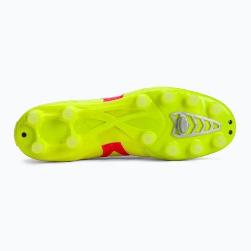 Pánske kopačky Mizuno Morelia II Pro MD safety yellow/fiery coral 2/galaxy silver