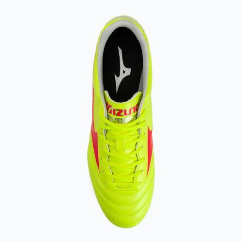 Pánske kopačky Mizuno Morelia II Club MD safety yellow/fiery coral 2/galaxy silver