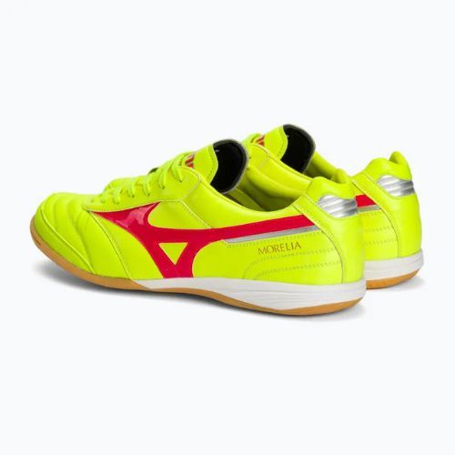 Pánske kopačky Mizuno Morelia Sala Elite IN safety yellow/fiery coral 2/galaxy silver