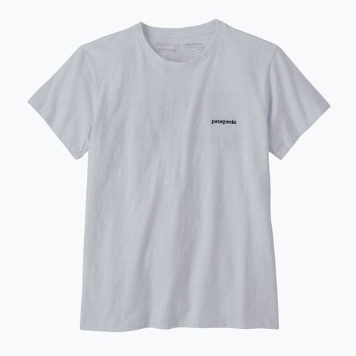 Dámske trekingové tričko Patagonia P-6 Logo Responsibili-Tee white