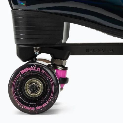 Dámske korčule IMPALA Quad Skate black holographic
