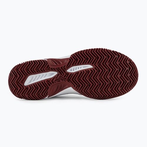 Dámska tenisová obuv Mizuno Break Shot 4 CC white/cabernet/paprus