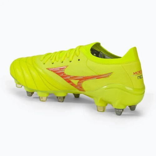 Pánske kopačky Mizuno Morelia Neo IV Β Japan Mix safety yellow/flery coral 2/safety yellow