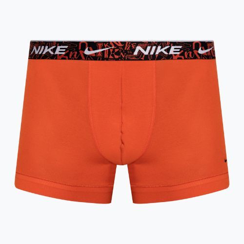 Pánske boxerky Nike Everyday Cotton Stretch Trunk 3 páry červená/aquarius blue/stadium green