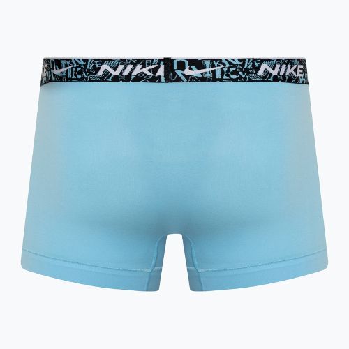 Pánske boxerky Nike Everyday Cotton Stretch Trunk 3 páry červená/aquarius blue/stadium green