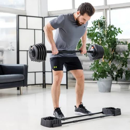 Činka/štangľa 2 v 1 XTREXO TRX-ABD40 1-40 kg čierna/oranžová