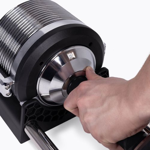 Nastaviteľná činka XTREXO TRX-AD32C 3-32 kg strieborná