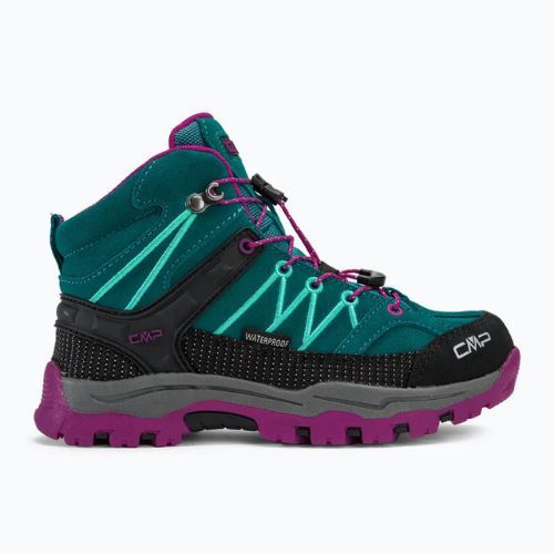 Detské trekové topánky CMP Rigel Mid lake/pink fluo