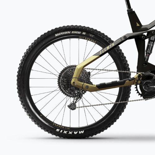 Elektrický bicykel Haibike Allmnt CF 8 750 Wh čierny/zlatý lesk