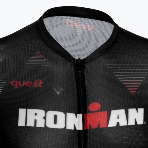 Pánsky cyklistický dres Quest Race Line France Iron Man black