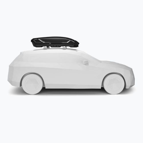 Čierny lesklý strešný box Thule Motion 3 Sport
