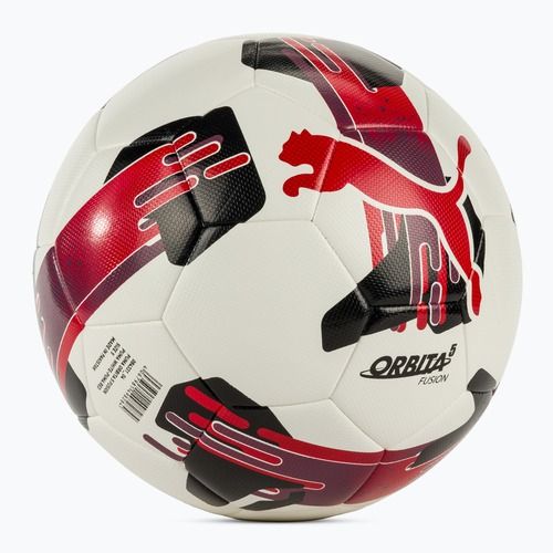 Futbalová lopta PUMA Orbita 5 Fusion puma white/puma red veľ. 5