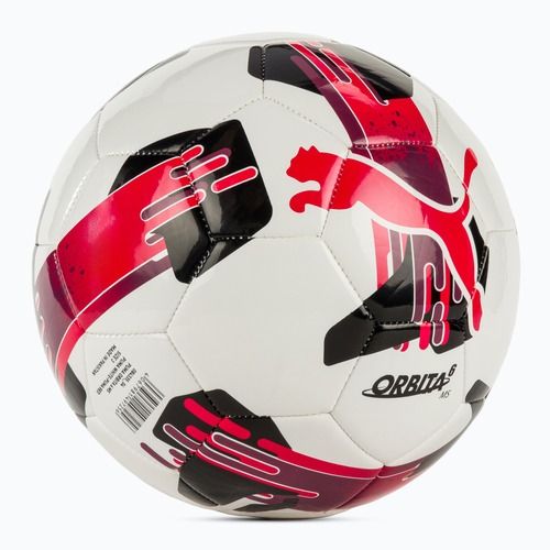 Futbalová lopta PUMA Orbita 6 MS puma white/puma red veľ. 3