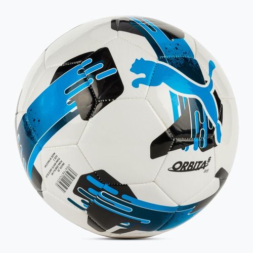 Futbalová lopta PUMA Orbita 6 MS puma white/ignite blue veľ. 3