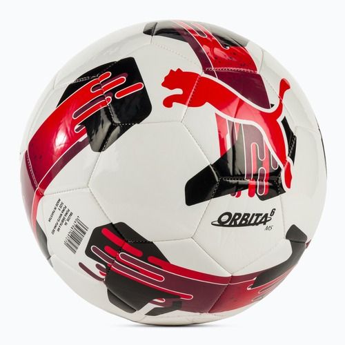 Futbalová lopta PUMA Orbita 6 MS puma white/puma red veľ. 5