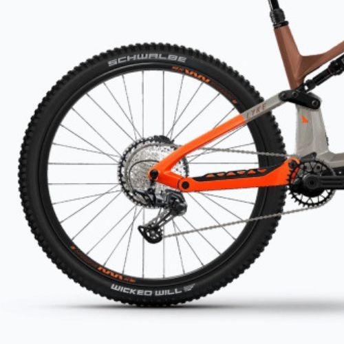 Haibike Lyke CF 10 430Wh koža/oranžový lesklý elektrický bicykel